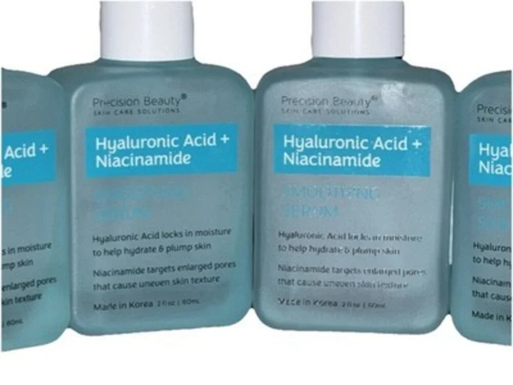 Precision Beauty Hyaluronic Acid + Niacinamide Smoothing Serum 2 fl oz Lot Of 4